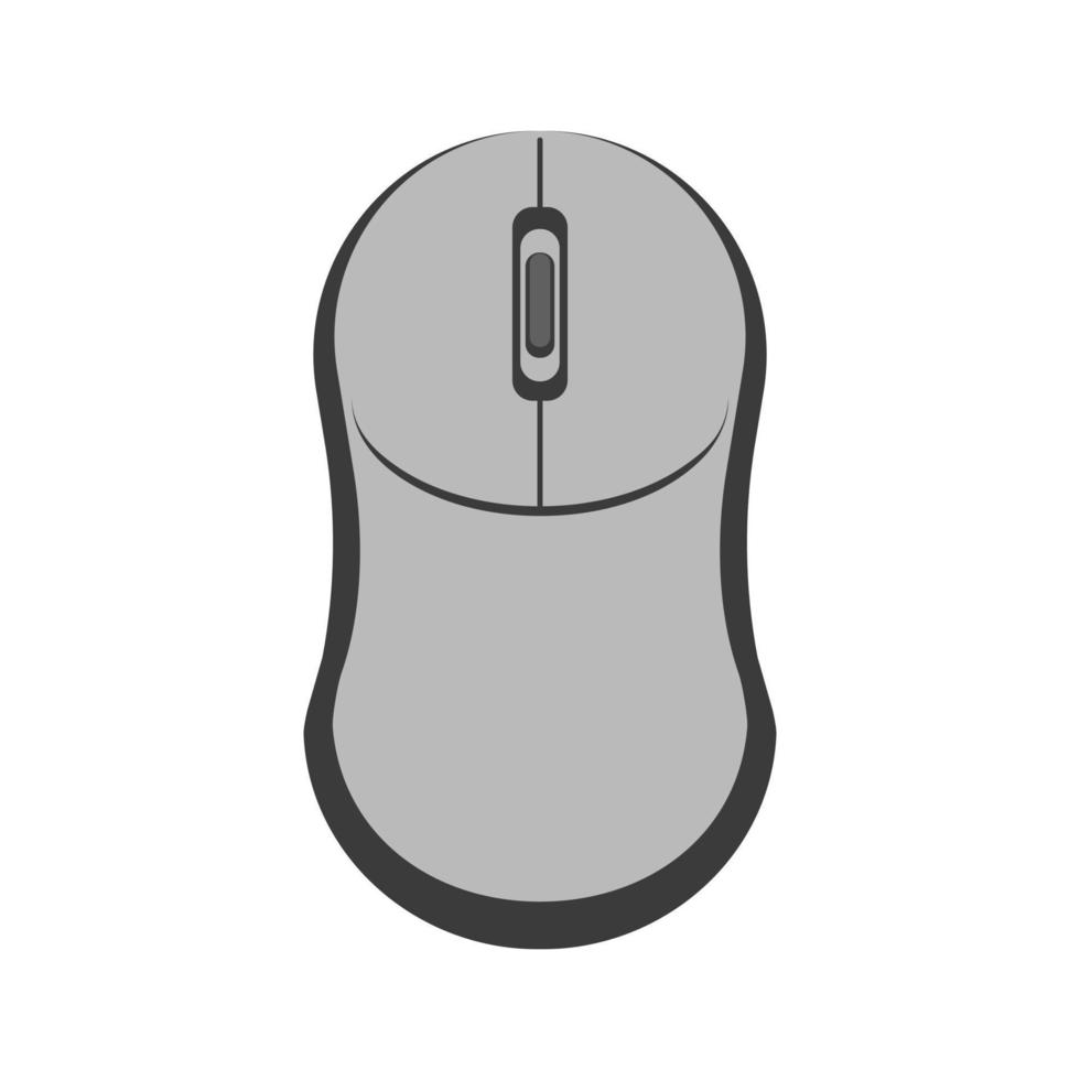 eben Computer Maus Vektor Symbol Illustration