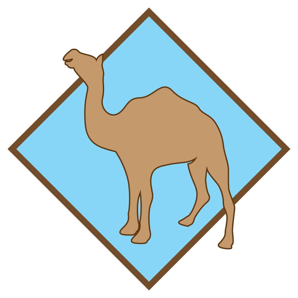 kamel ikon vektor illustration