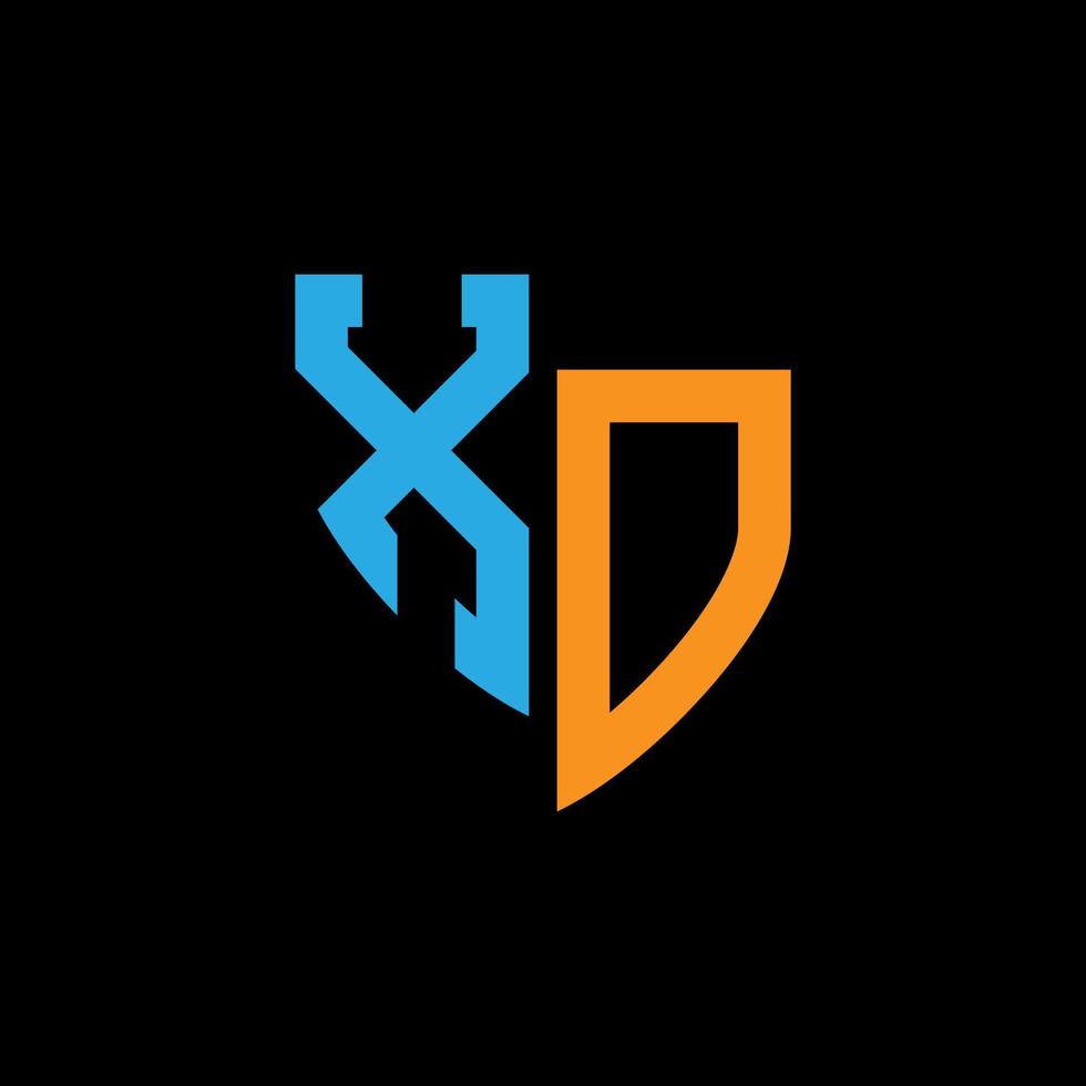 xo abstrakt Monogramm Logo Design auf schwarz Hintergrund. xo kreativ Initialen Brief Logo Konzept. vektor