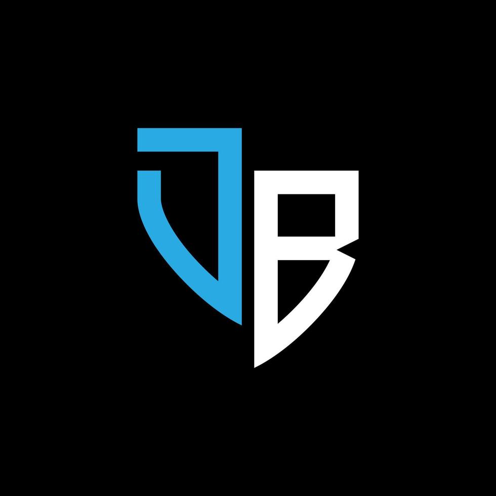 db abstrakt monogram logotyp design på svart bakgrund. db kreativ initialer brev logotyp begrepp. vektor