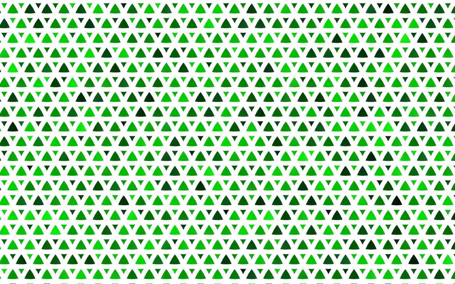 hellgrüner Vektor nahtloser Hintergrund mit Linien, Dreiecken.