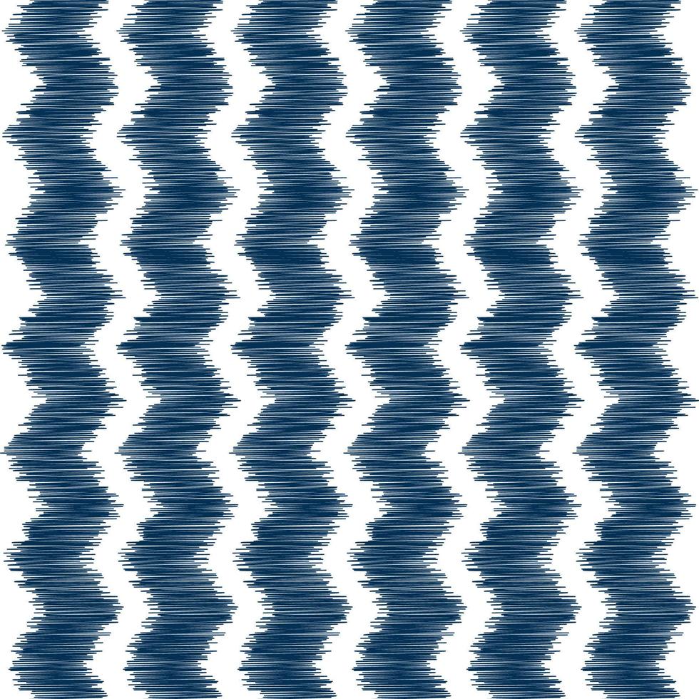 ikat stil zig zag mönster design vektor