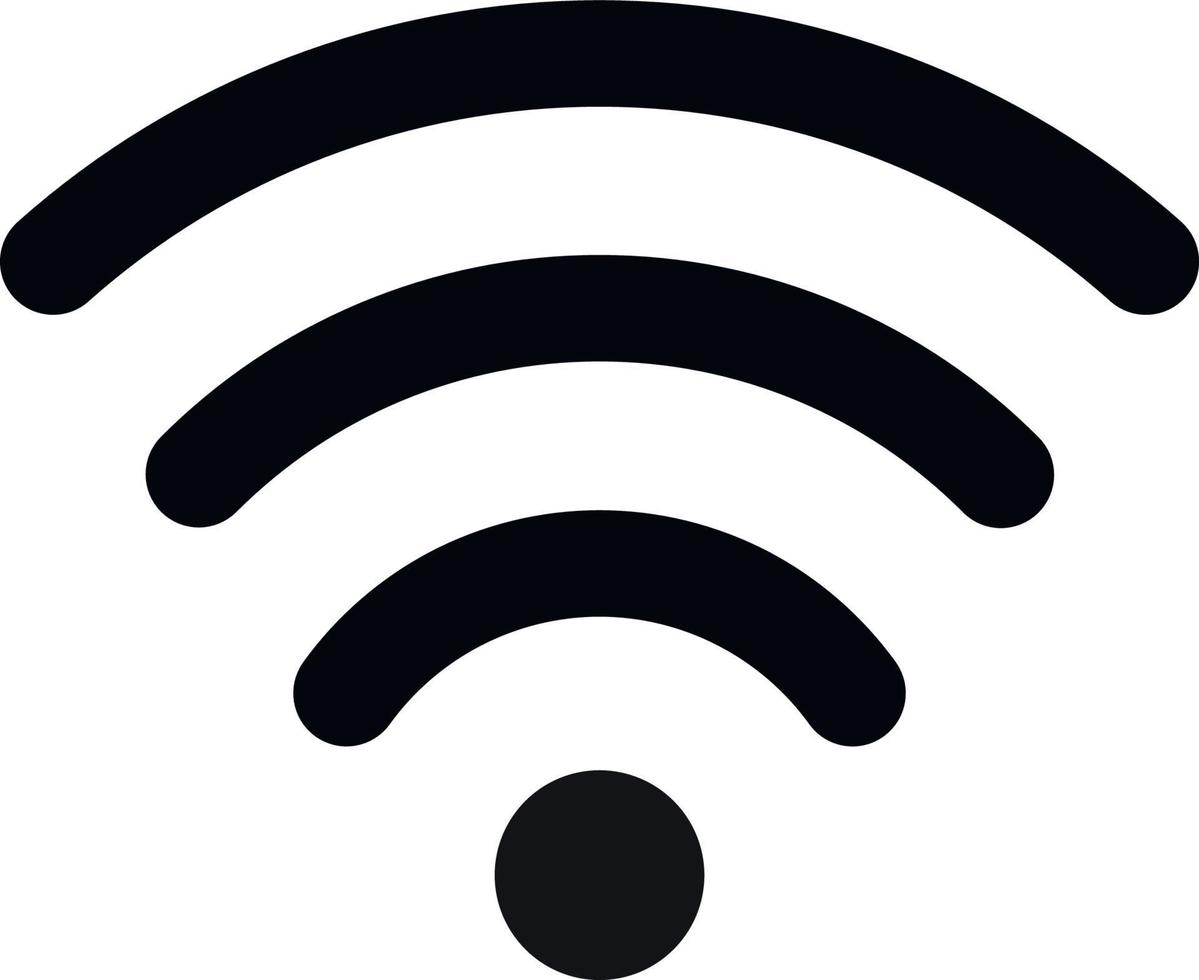 kabellos und W-lan Symbol oder W-lan Symbol Zeichen zum Fernbedienung Internet Zugang. vektor