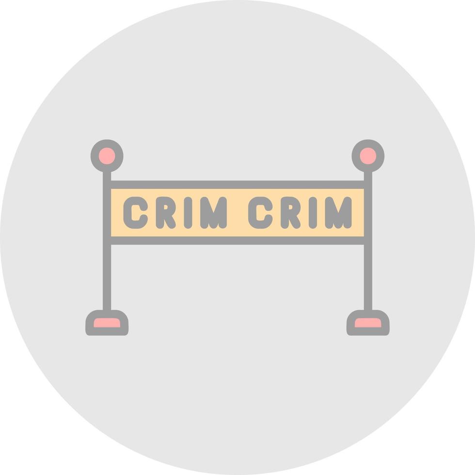 brottslighet scen vektor ikon design