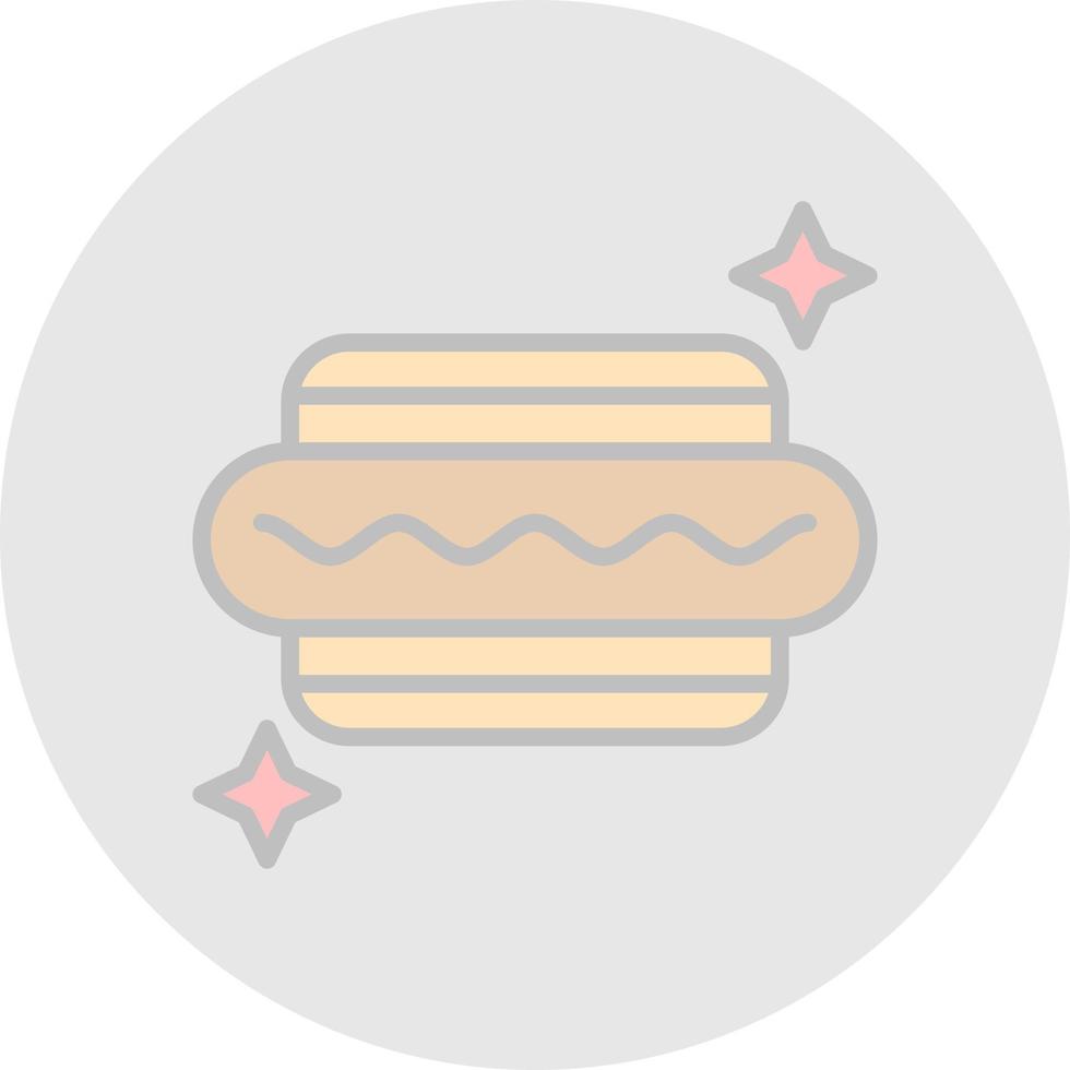 Hot-Dog-Vektor-Icon-Design vektor