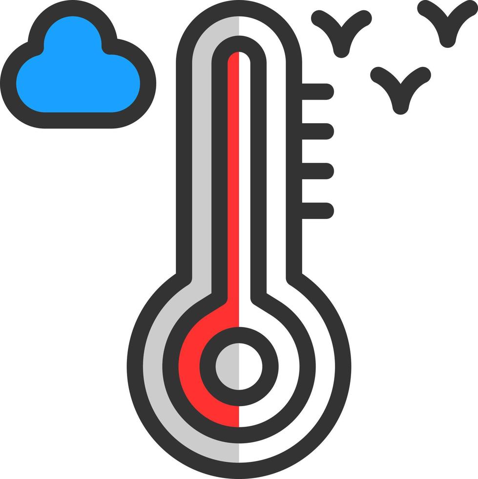 Temperatur-Vektor-Icon-Design vektor