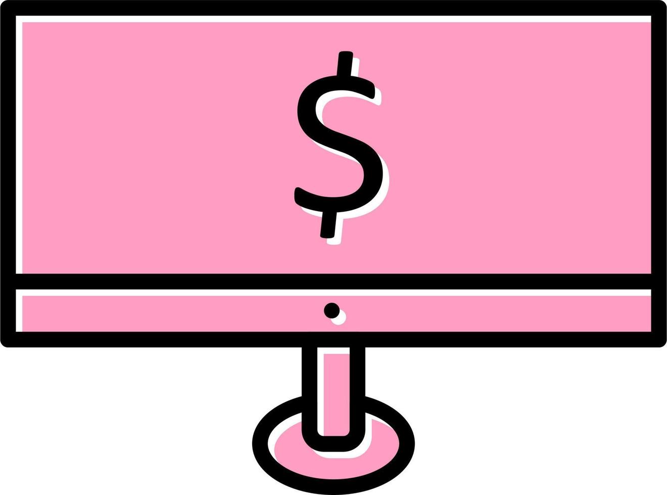 Geldanalyse-Vektorsymbol vektor