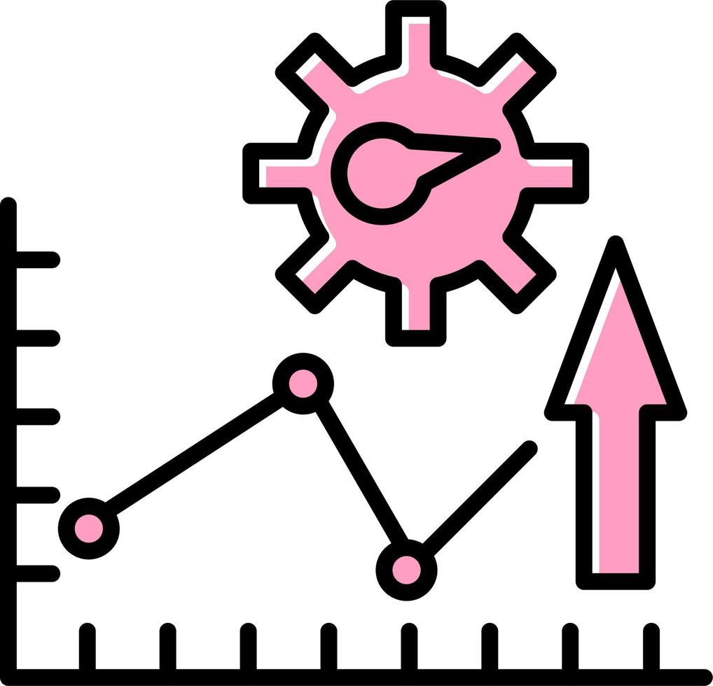 Produktivitätsvektorsymbol vektor