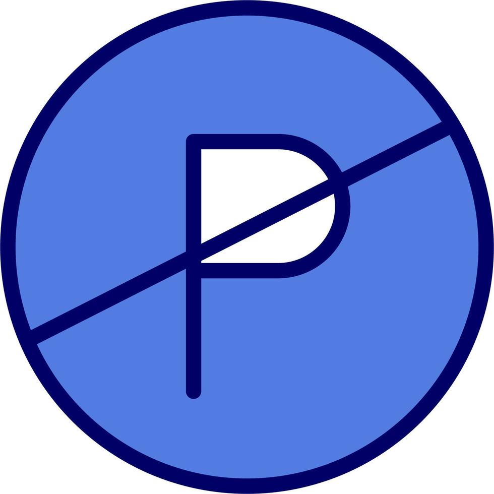 Parkplatz verboten Vektor Symbol