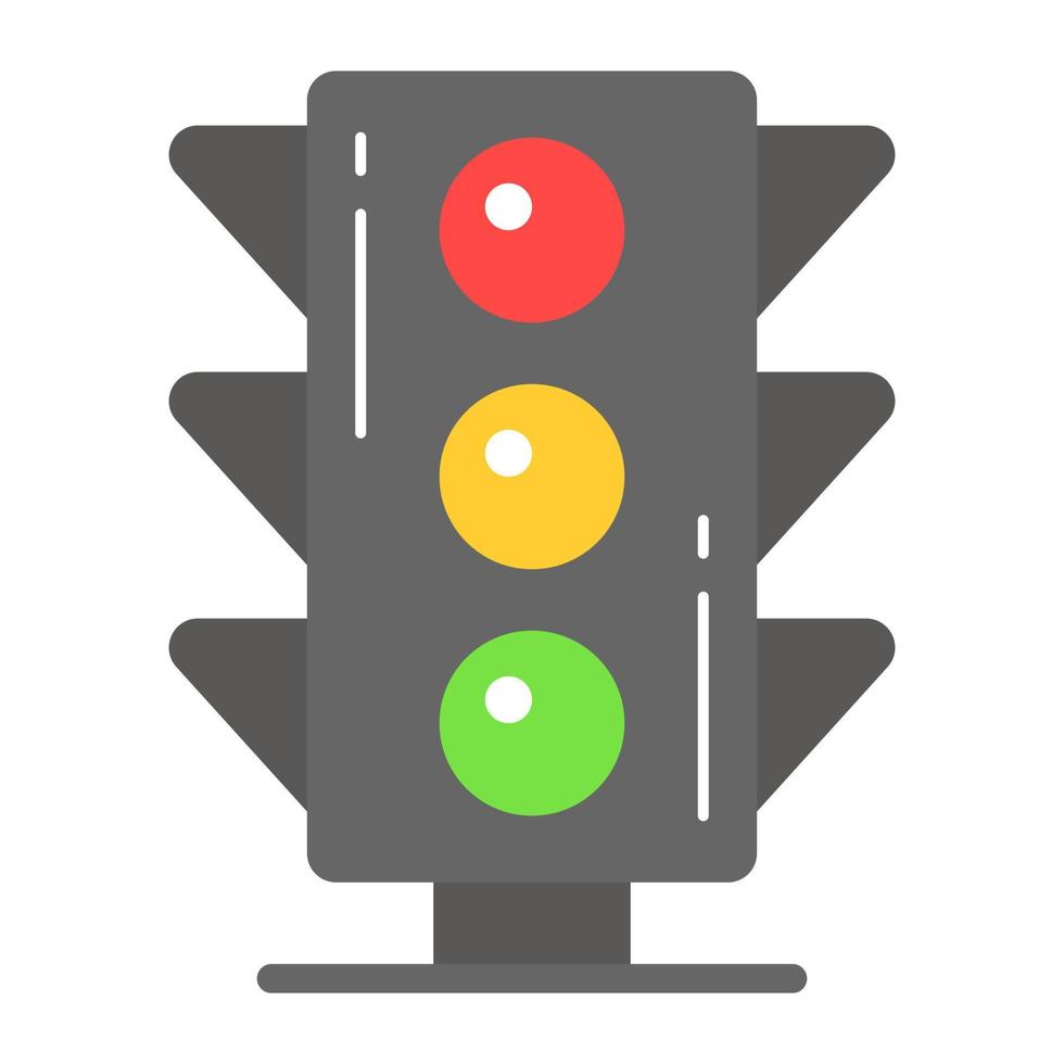 trendig stil ikon av trafik lampor, vektor av trafik signaler