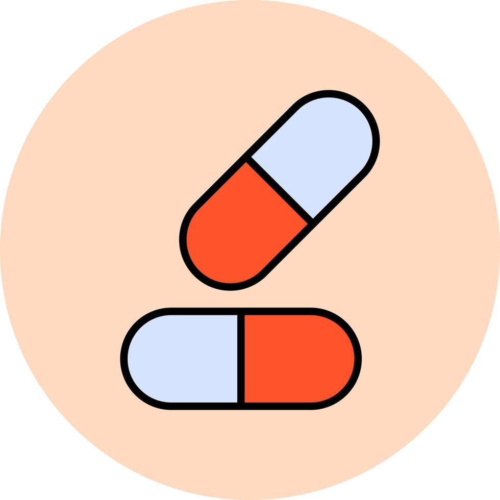 Symbol für medizinische Pillen vektor