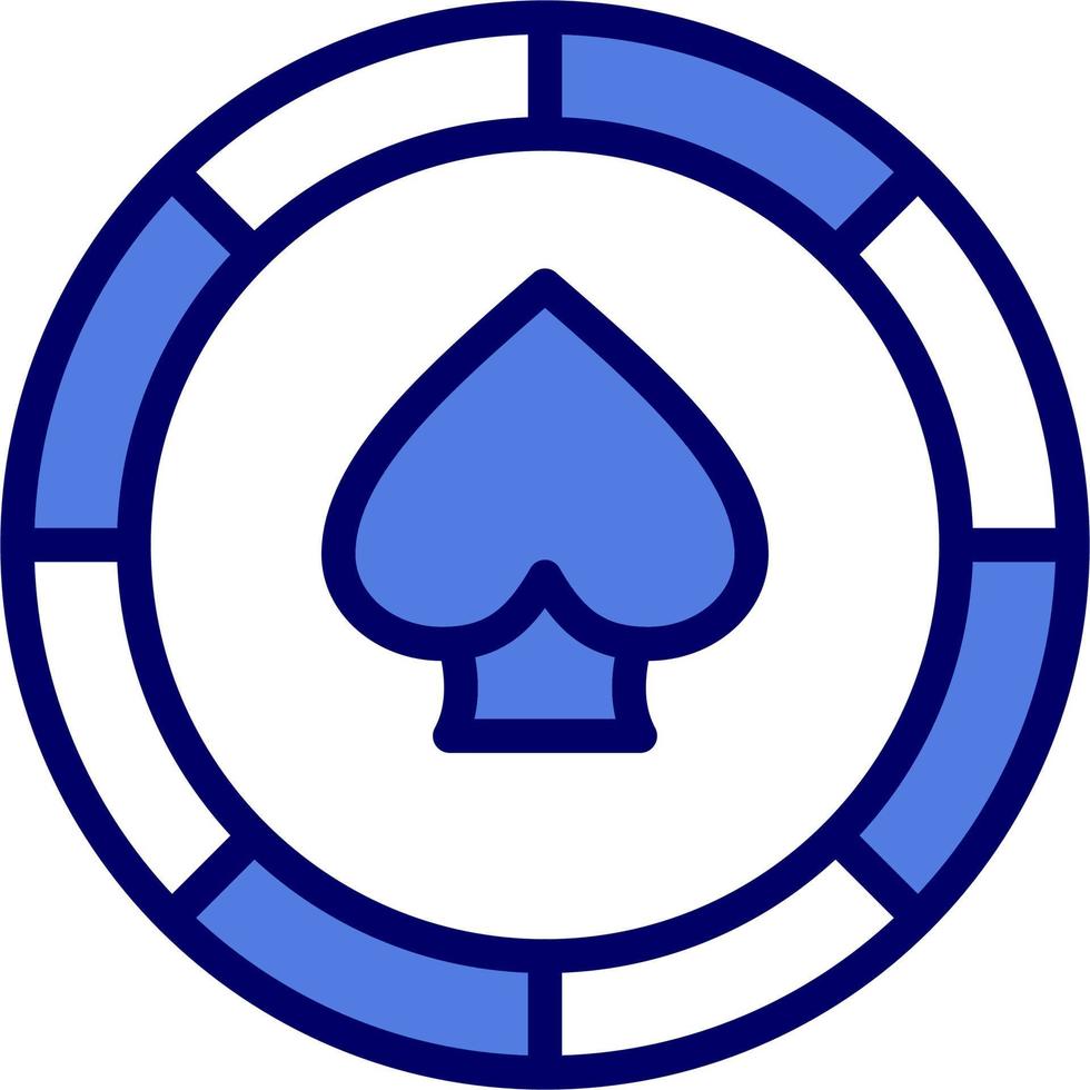 Kasino Chip Vektor Symbol