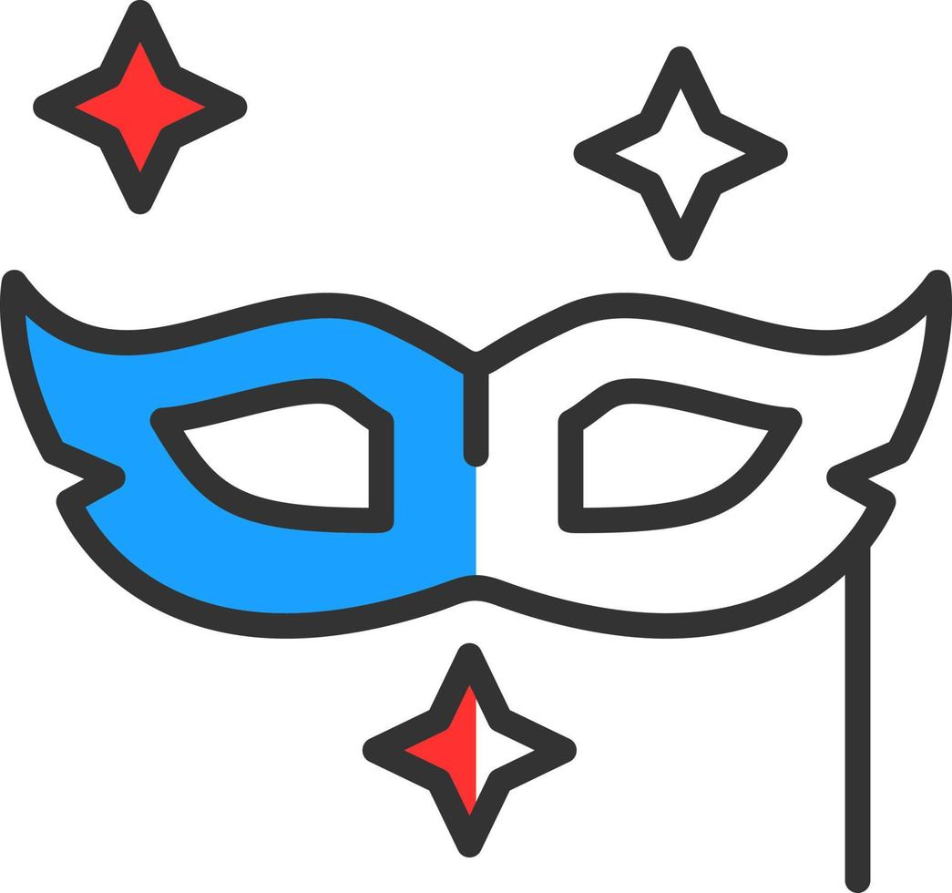 Maskerade-Vektor-Icon-Design vektor