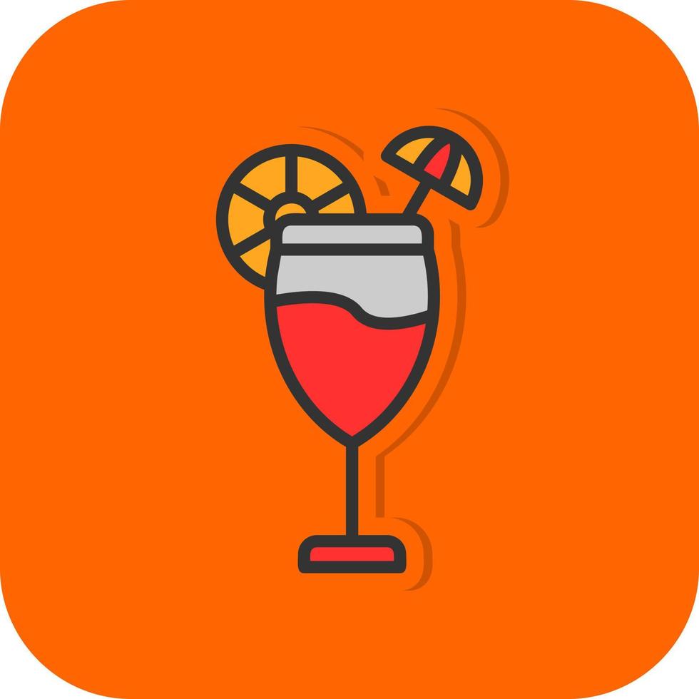 Cocktail-Vektor-Icon-Design vektor