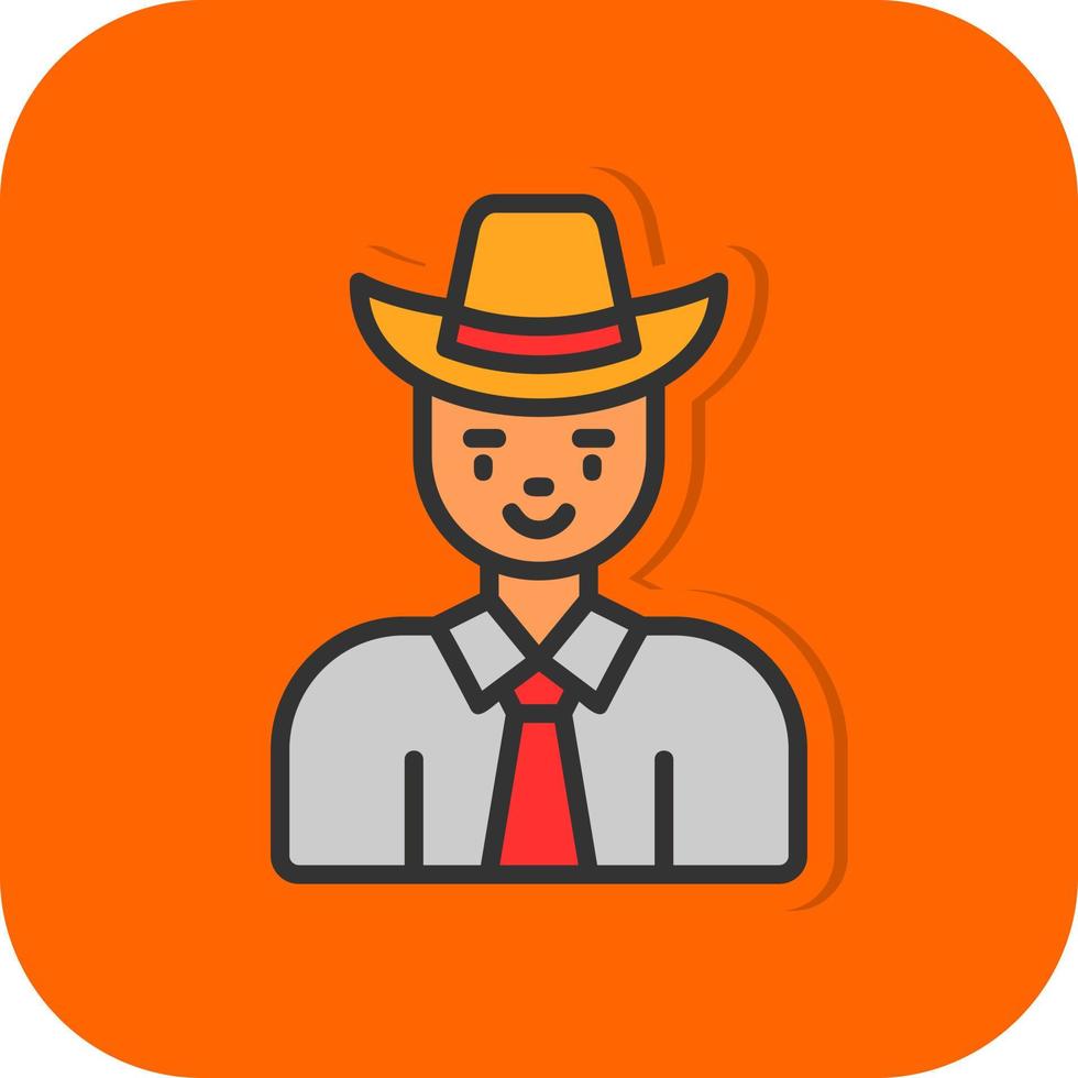 Cowboy-Vektor-Icon-Design vektor