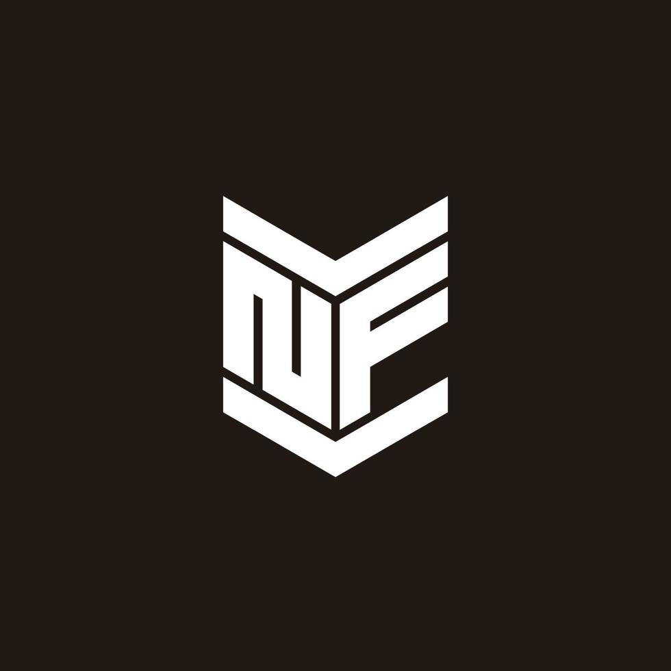 logotyp alfabet monogram med emblem stil vektor