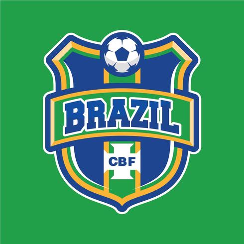 Brasilianischer Fußball-Patch vektor