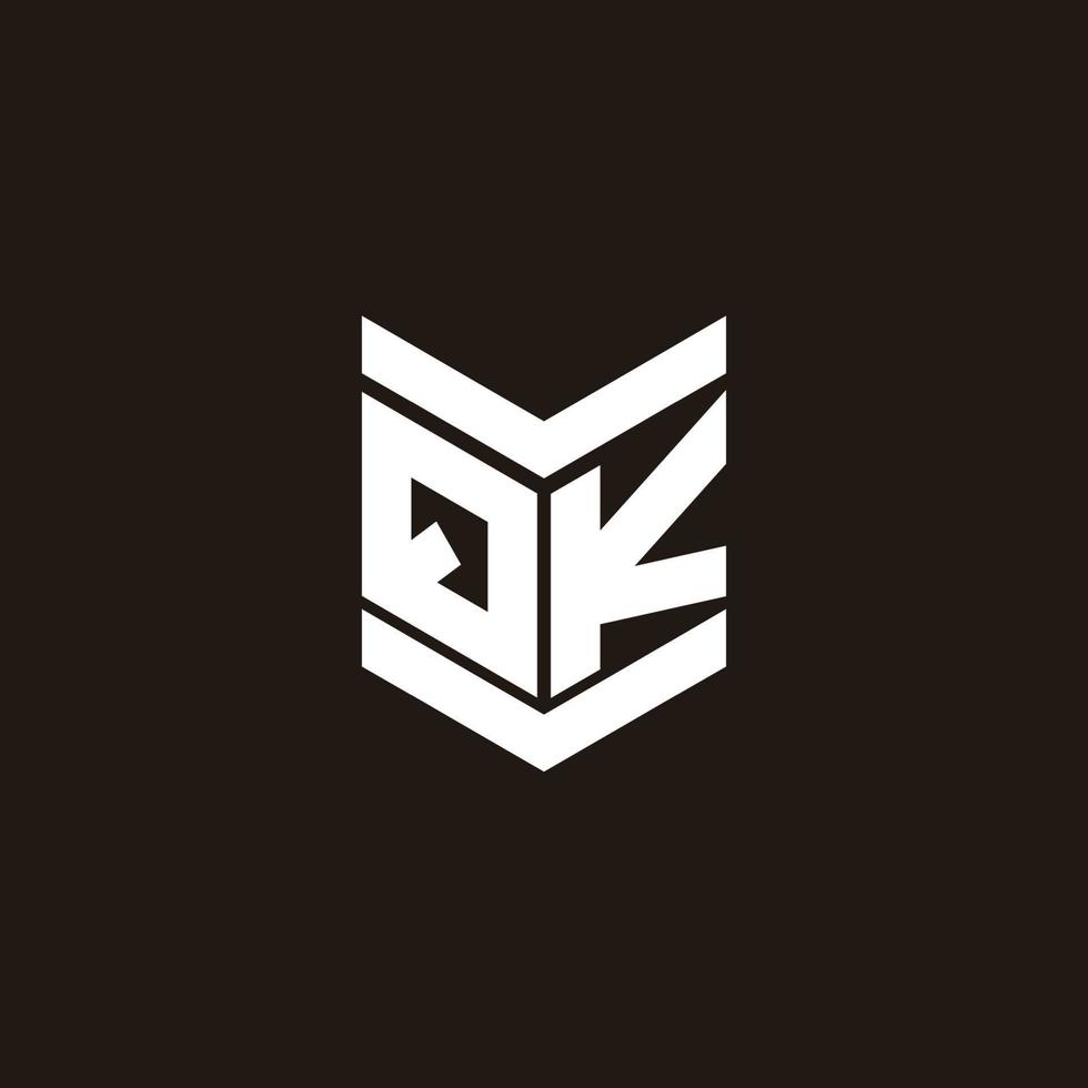 Logo Alphabet Monogramm mit Emblem Stil vektor