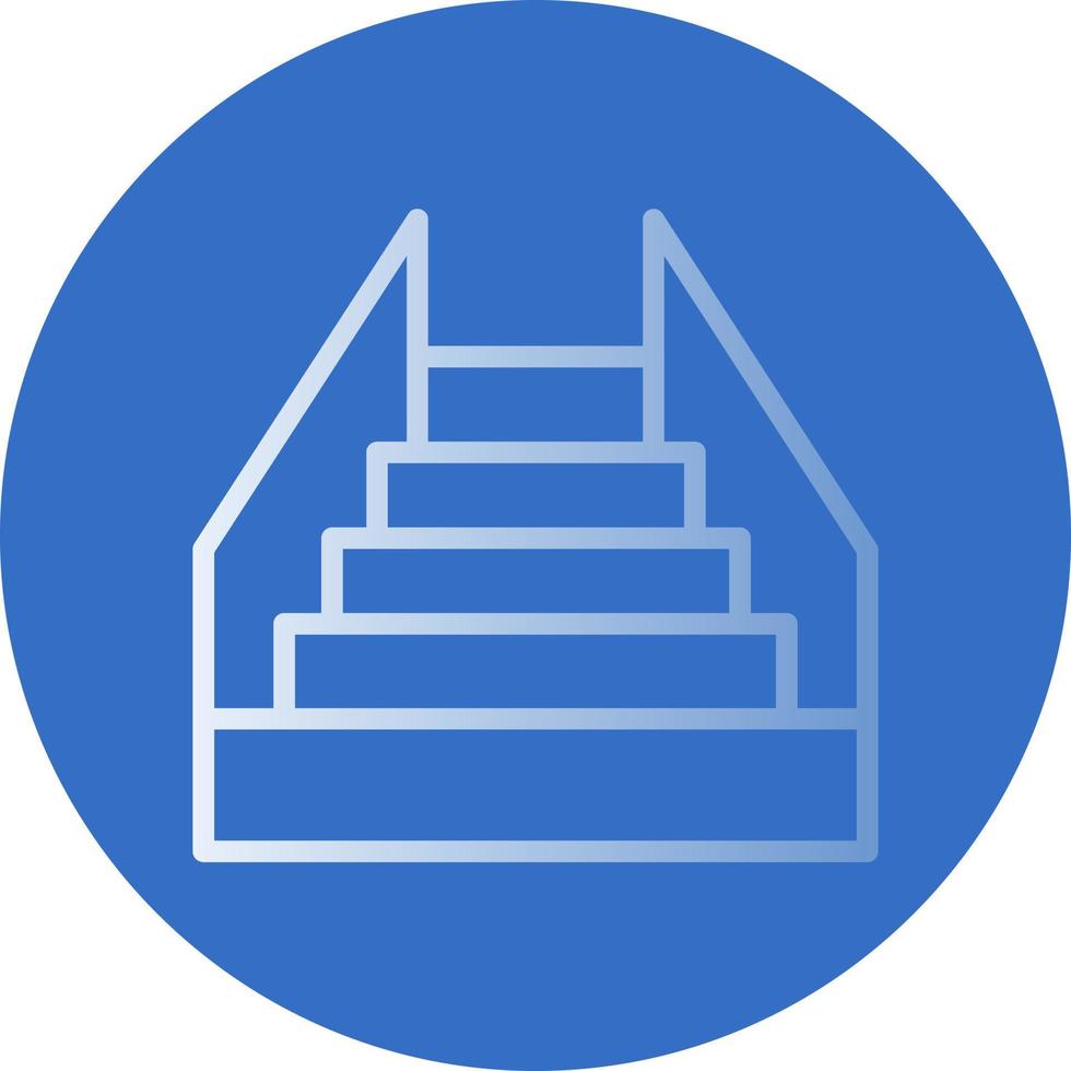 Treppenvektor-Icon-Design vektor