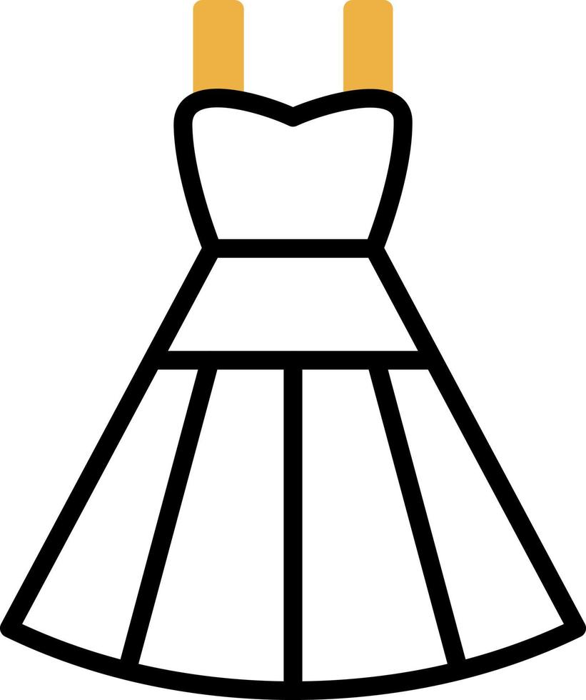 Kleid-Vektor-Icon-Design vektor