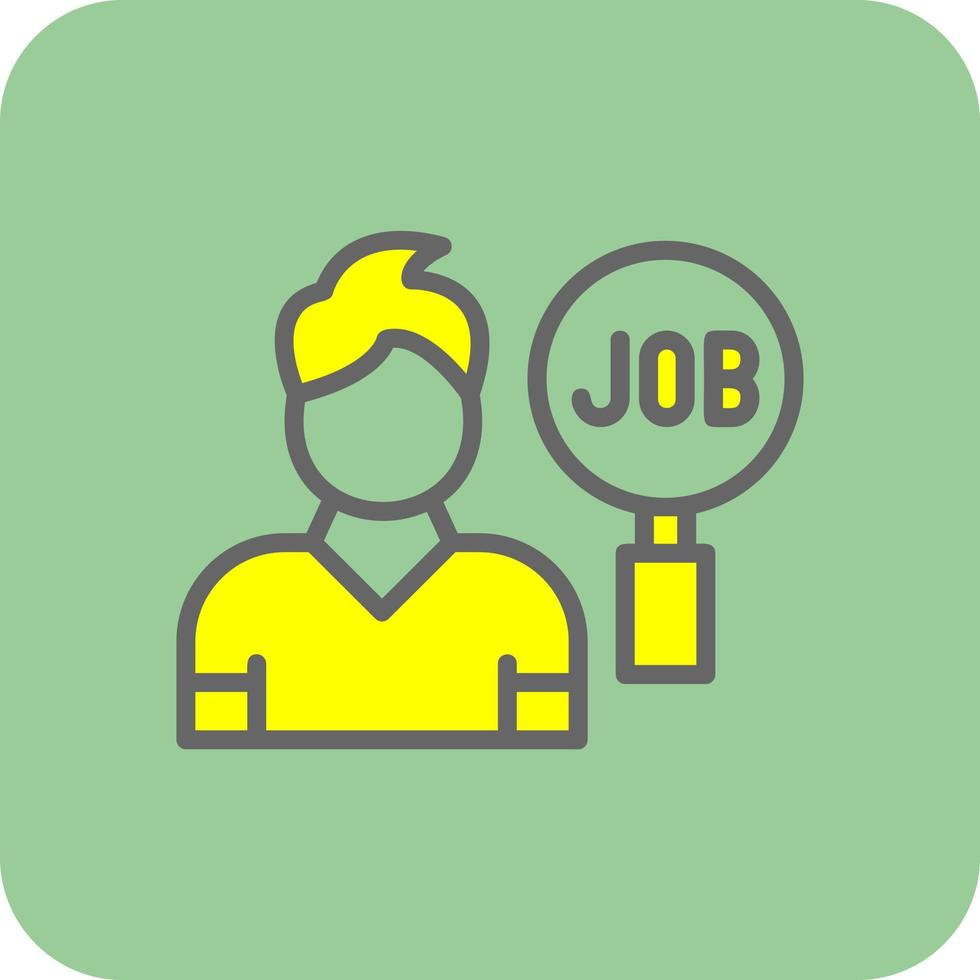 Jobsuche-Vektor-Icon-Design vektor