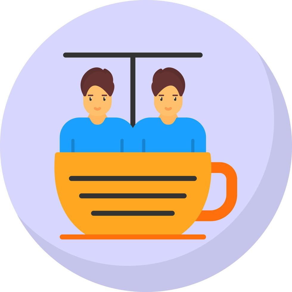 Teetasse Fahrt Vektor Icon Design