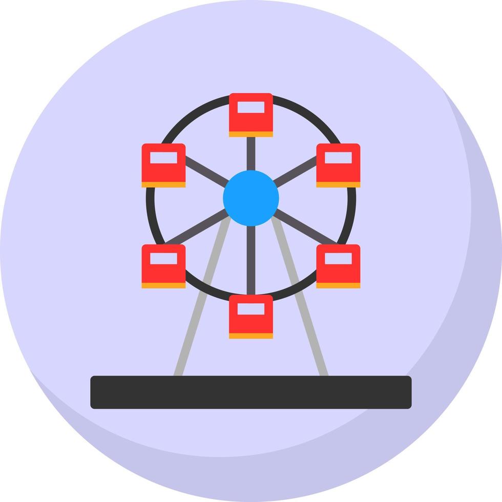 Riesenrad-Vektor-Icon-Design vektor