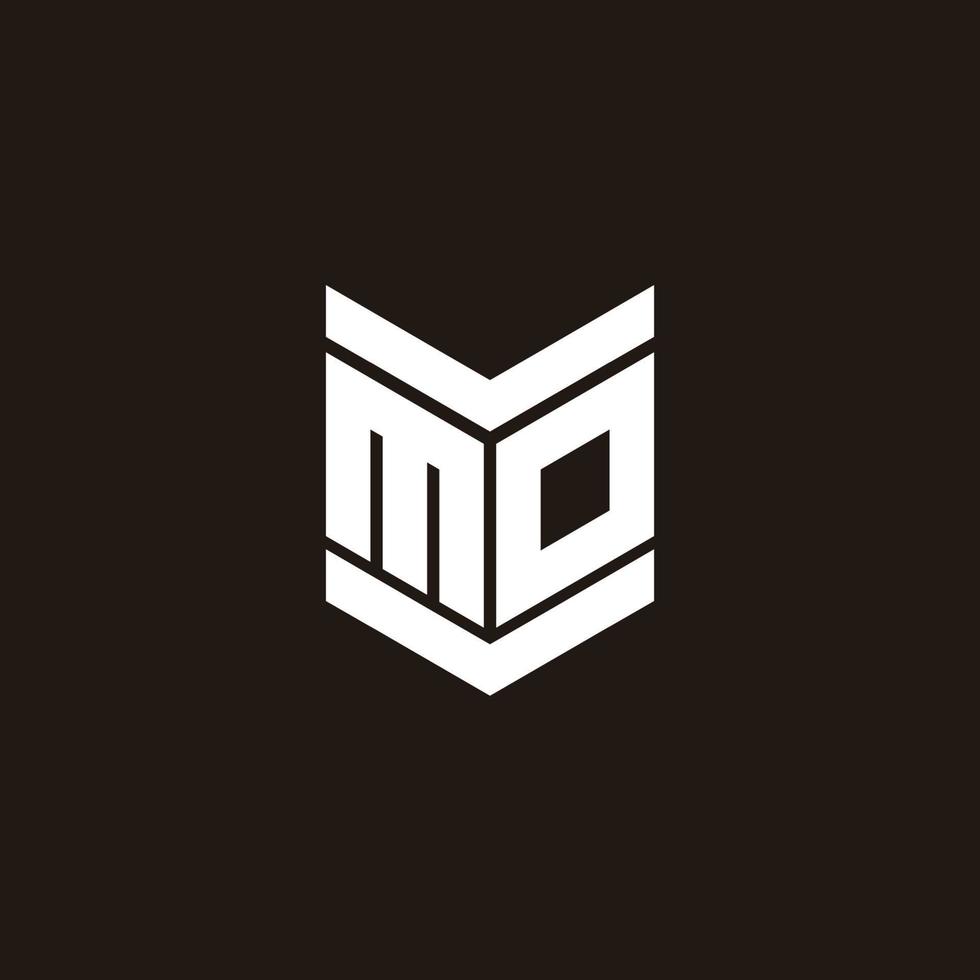 Logo Alphabet Monogramm mit Emblem Stil vektor
