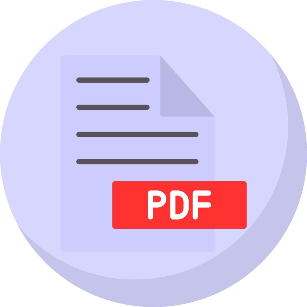 Pdf-Vektor-Icon-Design vektor