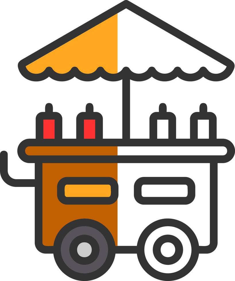 Food Cart Vektor-Icon-Design vektor