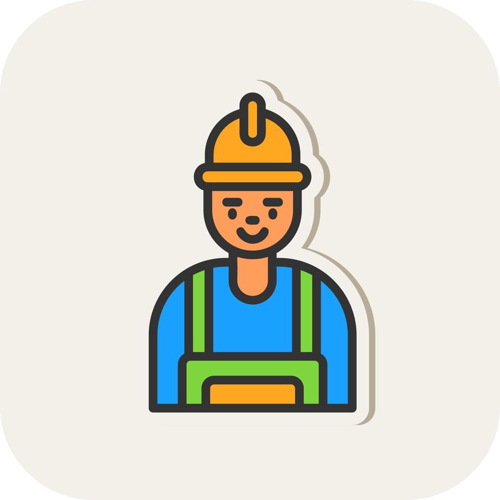 Builder-Vektor-Icon-Design vektor