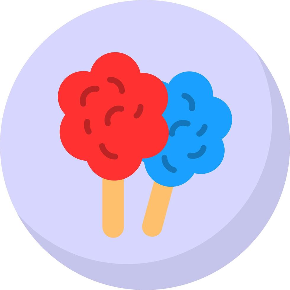 Zuckerwatte-Vektor-Icon-Design vektor