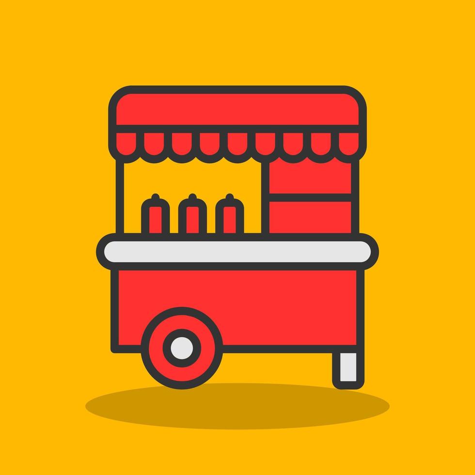 Food Cart Vektor-Icon-Design vektor