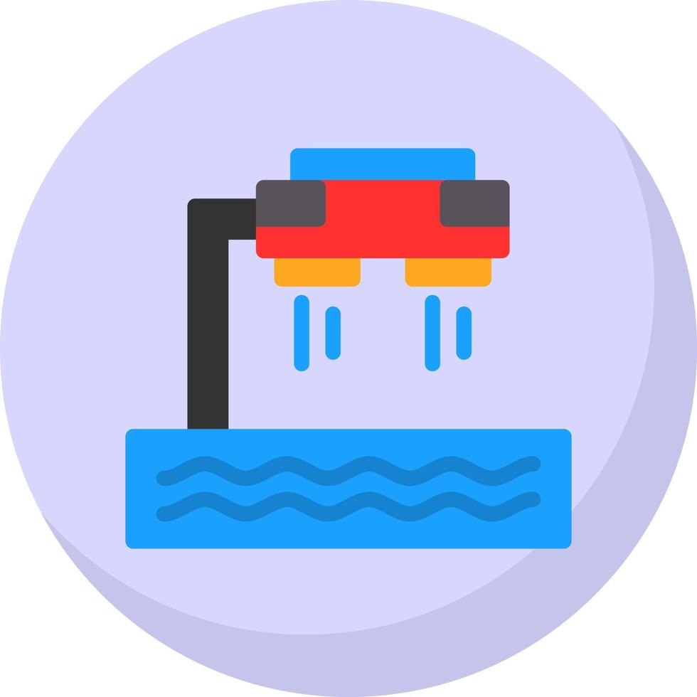 Flyboard-Vektor-Icon-Design vektor