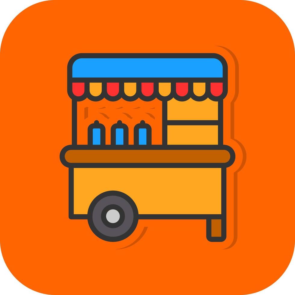 Food Cart Vektor-Icon-Design vektor