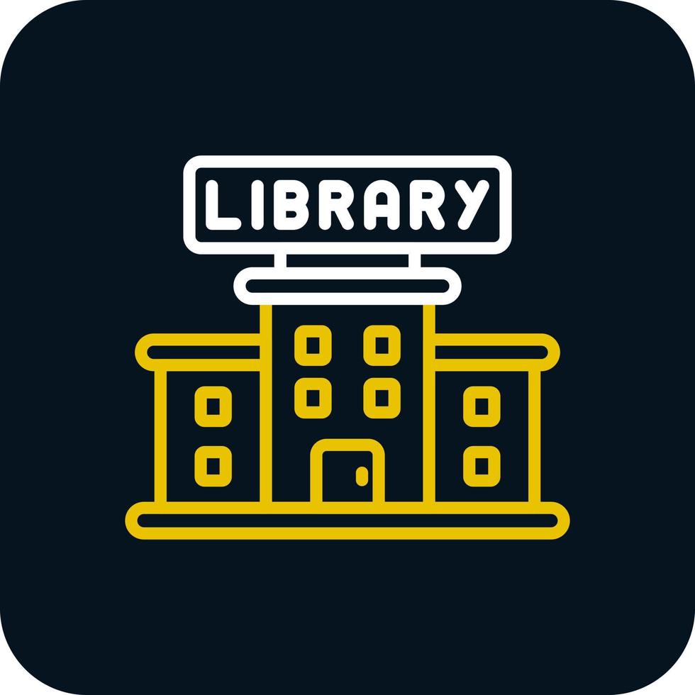 Bibliothek-Vektor-Icon-Design vektor