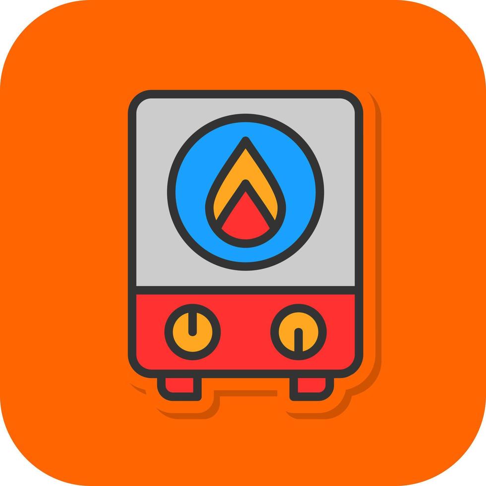 Warmwasserbereiter-Vektor-Icon-Design vektor