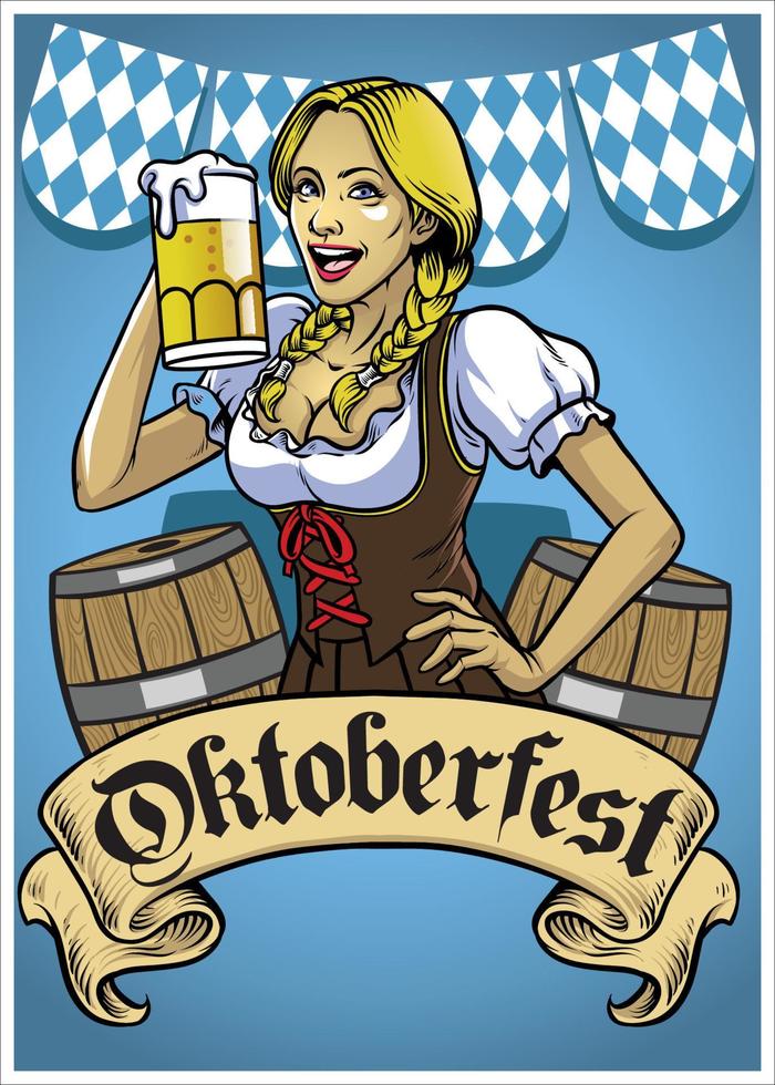 Oktoberfest Poster Veranstaltung vektor