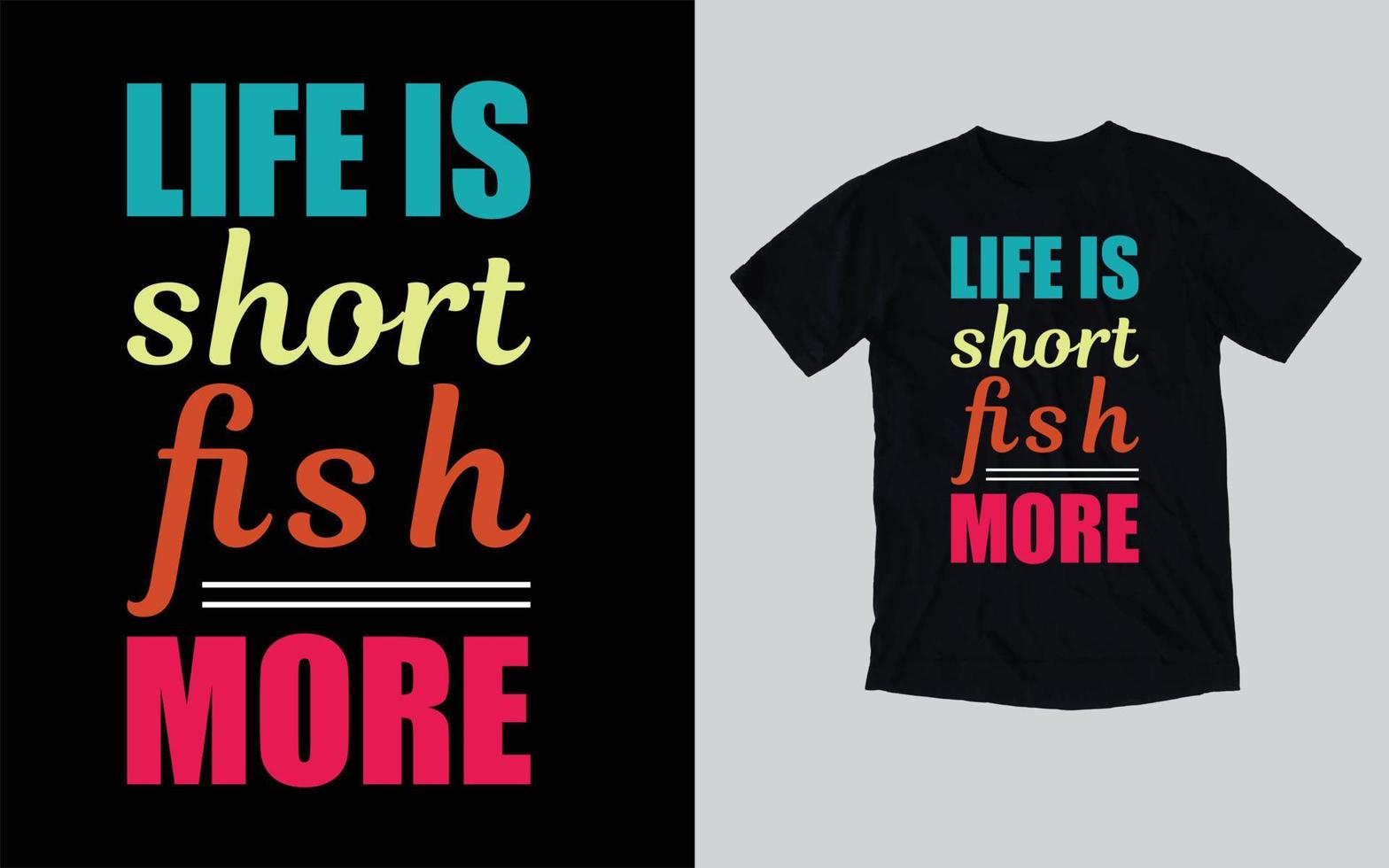 fiske t shirts design, typografi t shirts design vektor