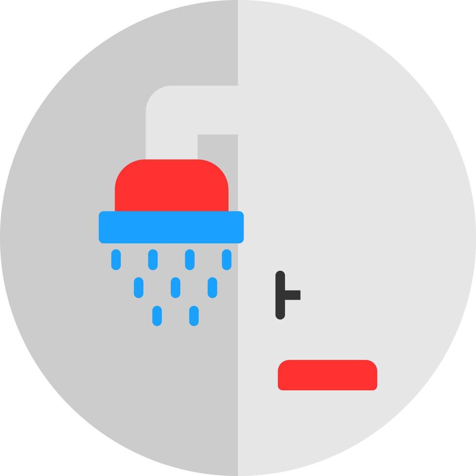 Dusche-Vektor-Icon-Design vektor