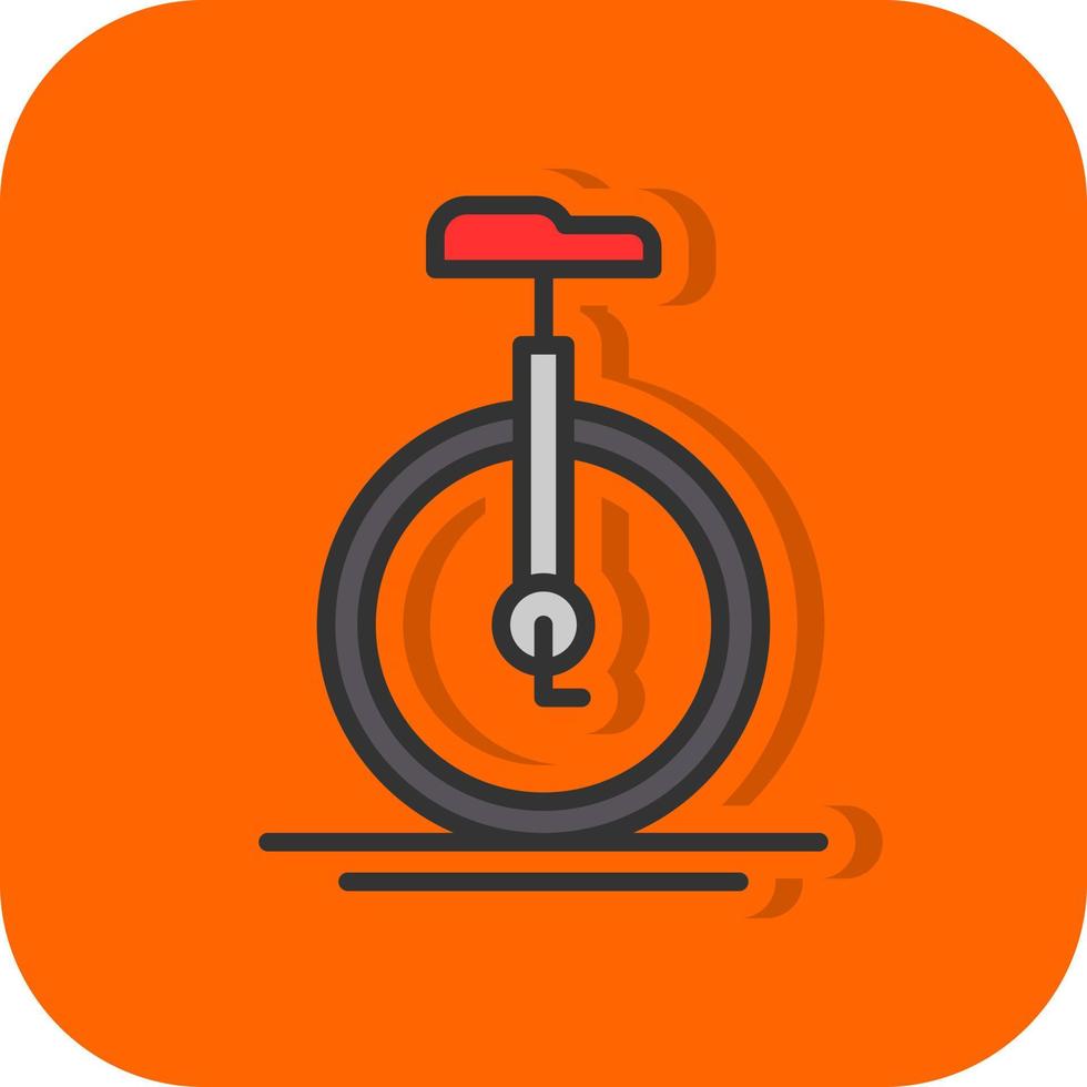 Monocycle-Vektor-Icon-Design vektor