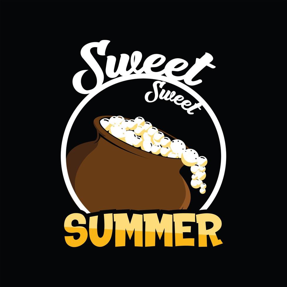 sommar t-shirt design vektor