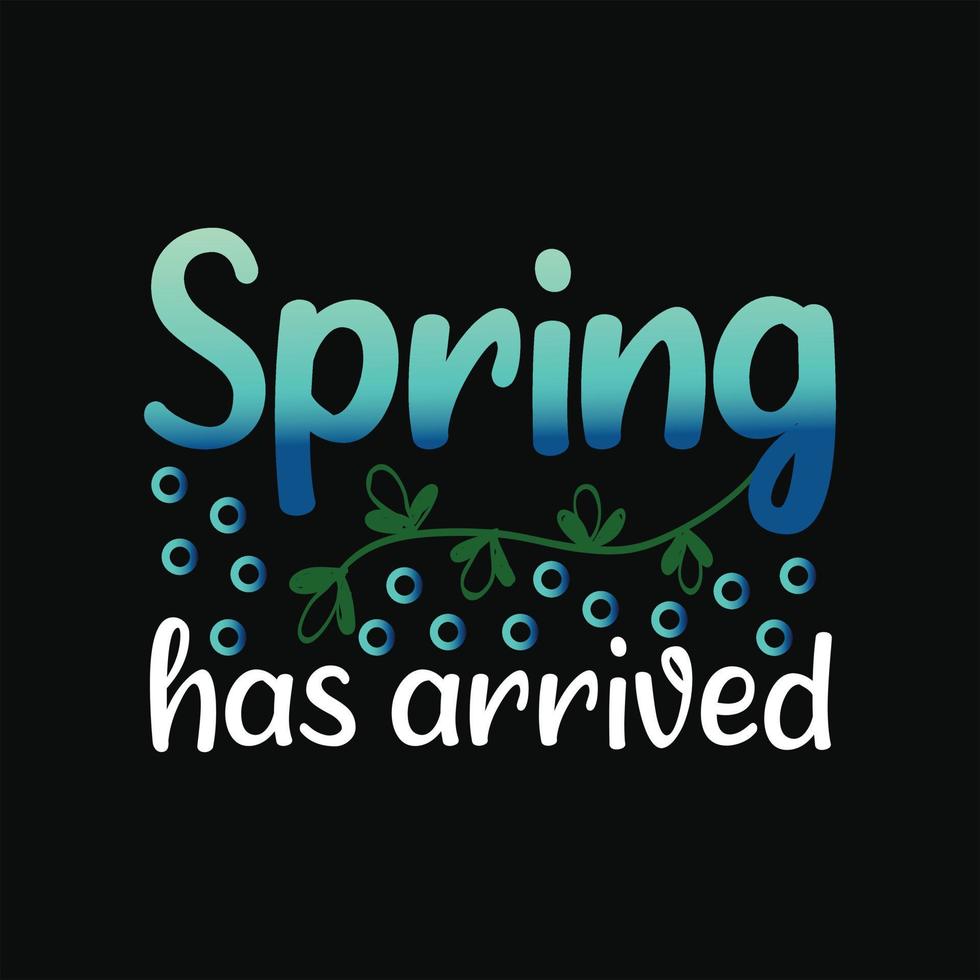 Frühling T-Shirt Design vektor