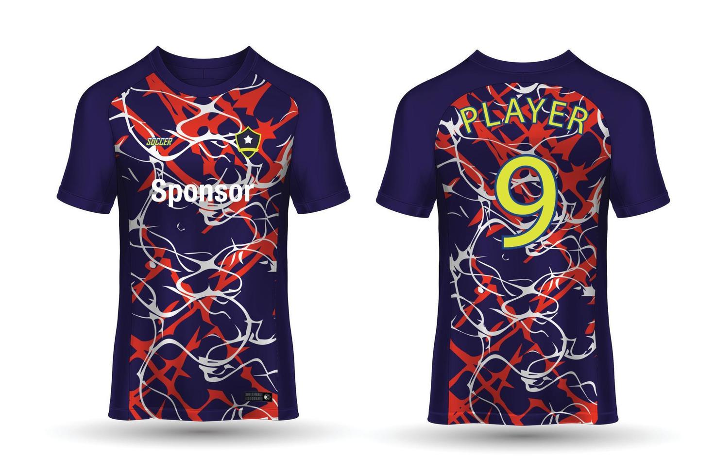 fotboll jersey mall sport t skjorta design vektor