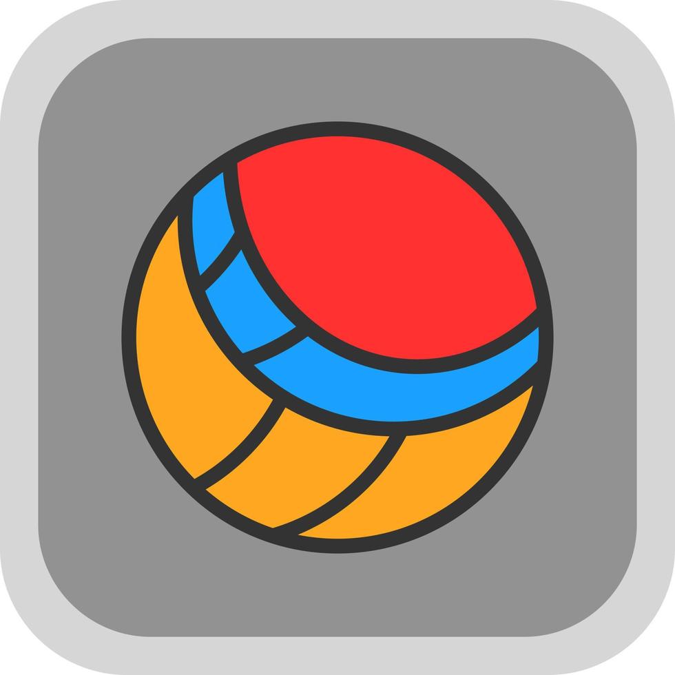 Volleyball-Vektor-Icon-Design vektor