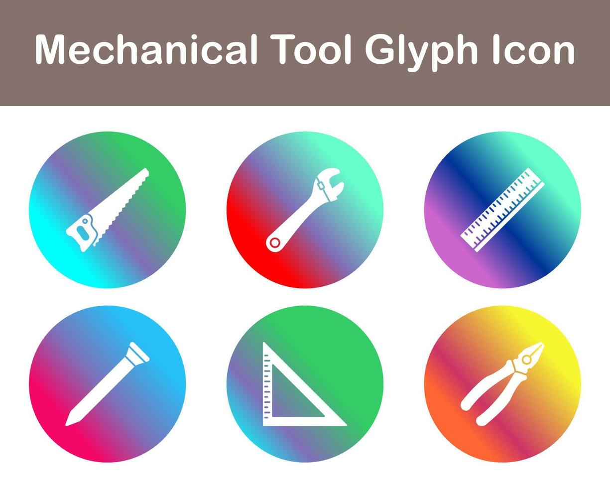 mechanisch Werkzeug Vektor Symbol einstellen