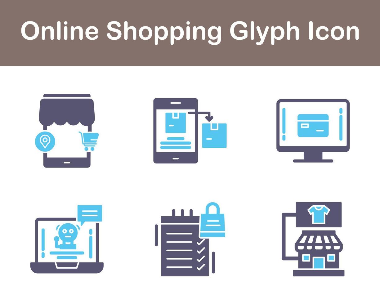 Online-Shopping-Vektor-Icon-Set vektor