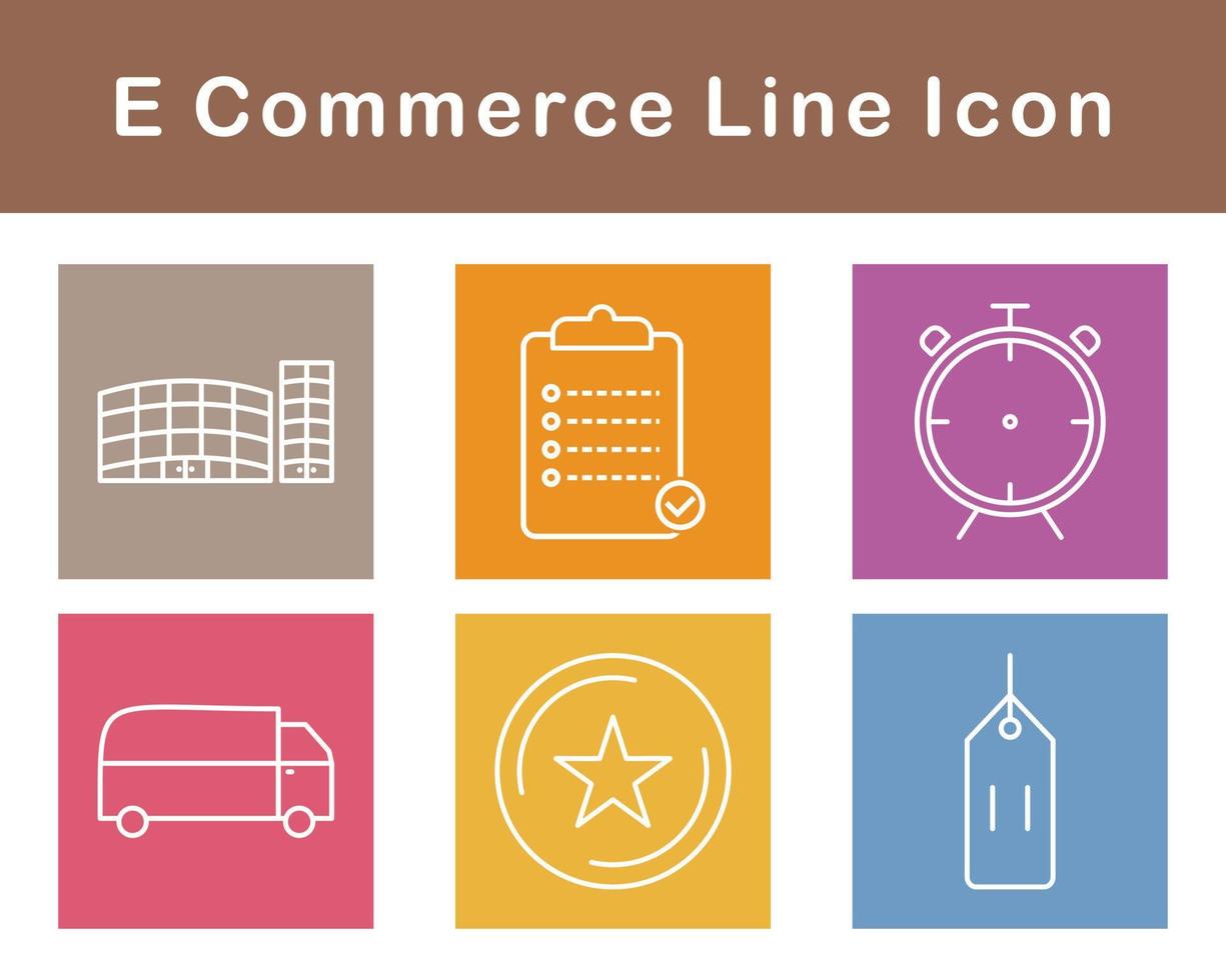 E-Commerce-Vektor-Icon-Set vektor