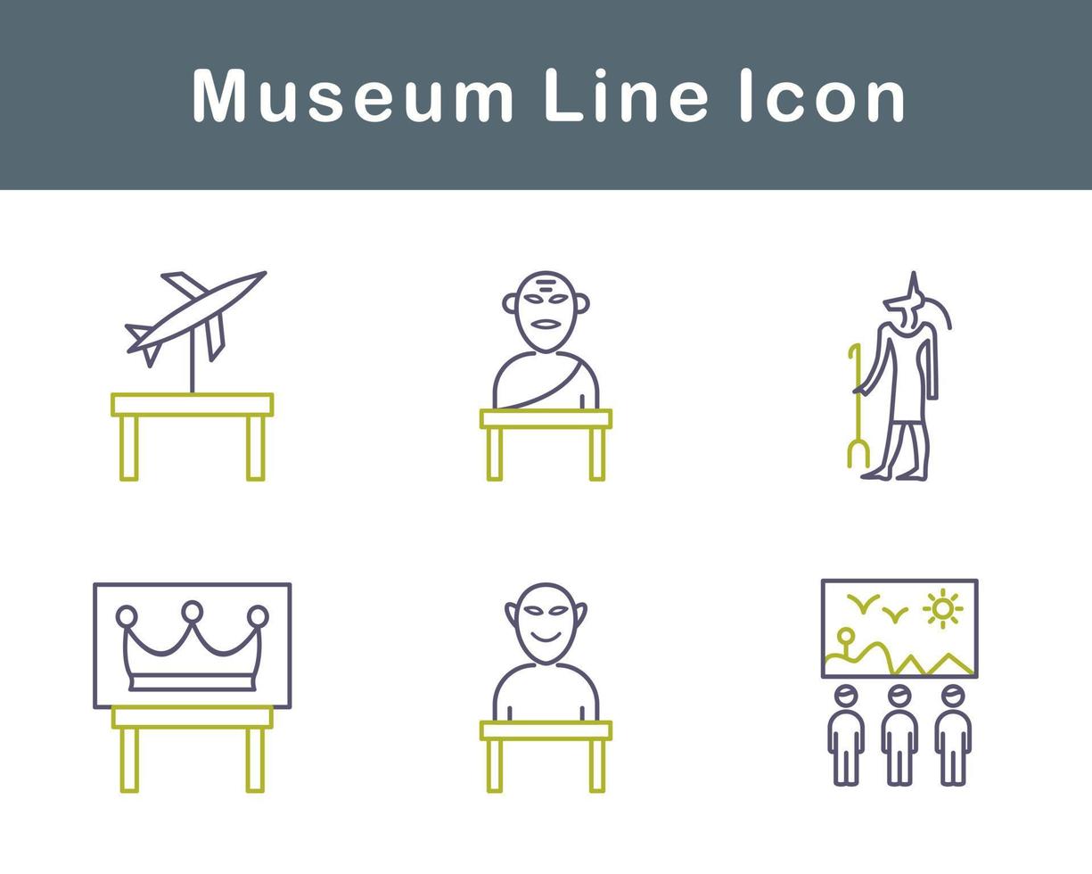 Museum Vektor Symbol einstellen