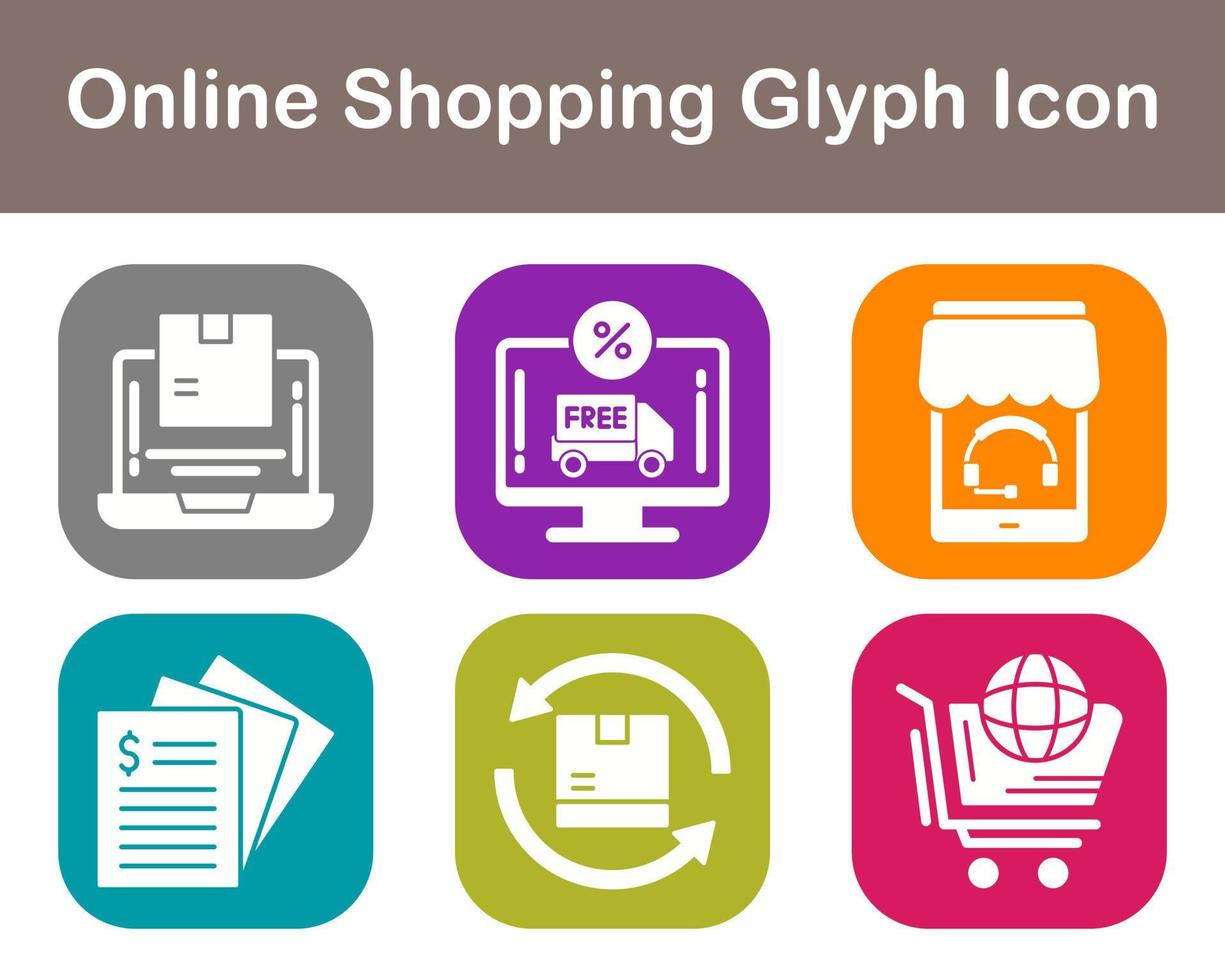 Online-Shopping-Vektor-Icon-Set vektor